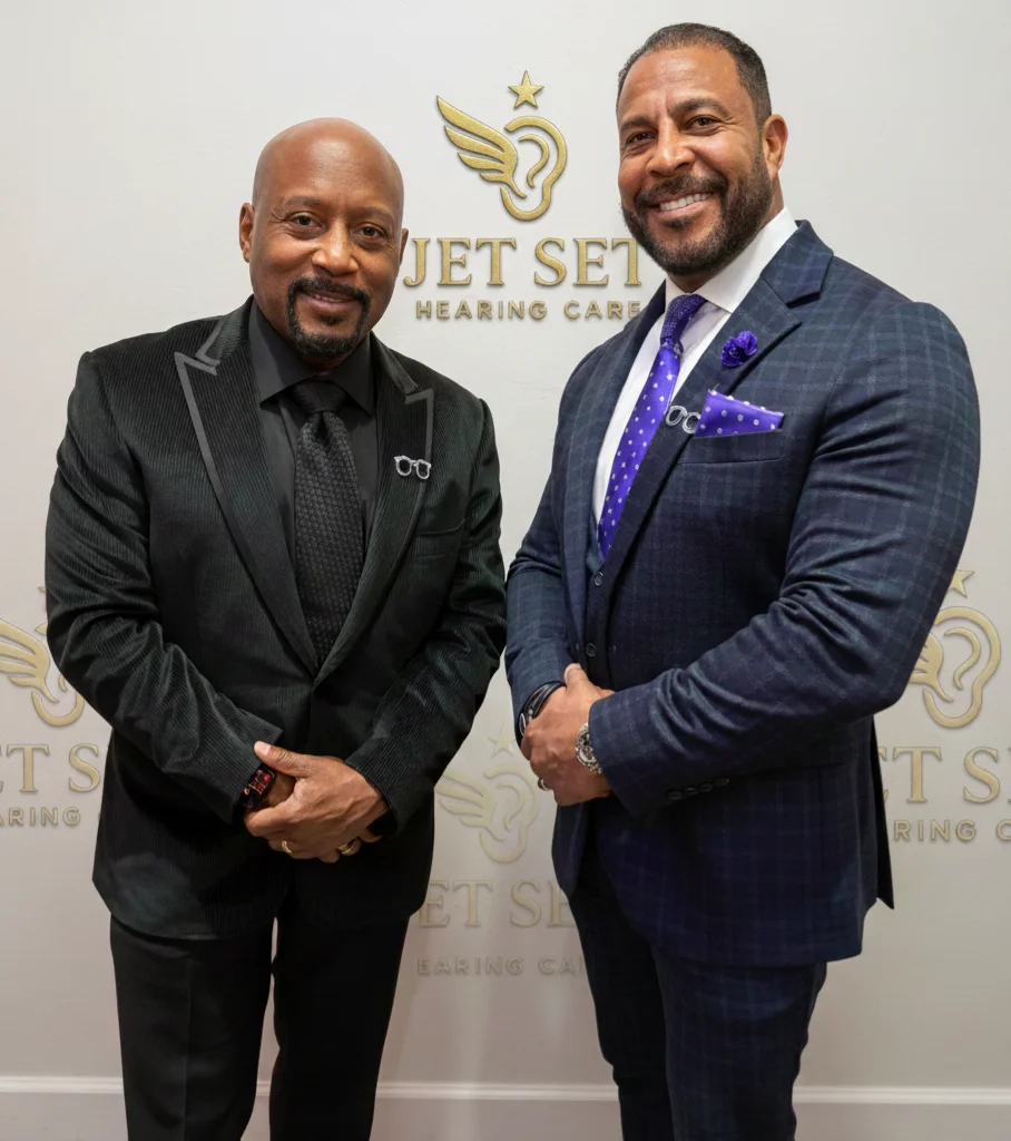 Dr. Jasen Ruiz with Daymond John, CEO of The Shark Group